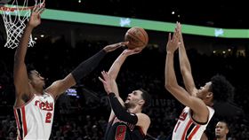 ▲『白邊』懷特塞德（Hassan Whiteside）單場10火鍋。（圖／美聯社／達志影像）