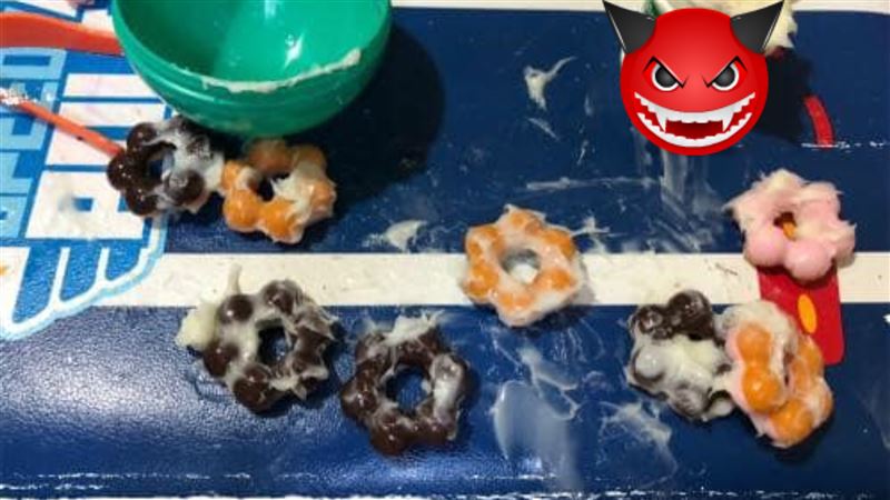 甜甜圈偷加特製煉乳超涼…媽媽心好累