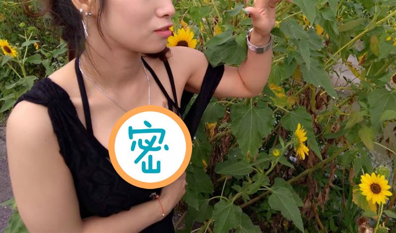 豪乳妹賞花去！老司機一看…驚嘆這句