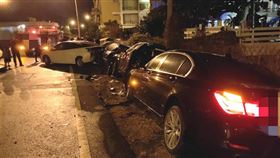 屏東,墾丁,大七,BMW,保時捷,車禍（圖／翻攝畫面）