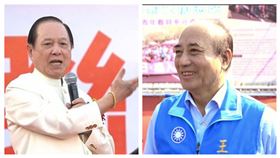 「國會政黨聯盟」主席悟覺妙天，前立法院長王金平。（組合圖／資料照，王金平辦公室提供）