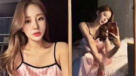 正妹,比基尼,韓國,微信,朋友圈,厭倦,打哈欠,胸,罕見, 圖／翻攝自IG