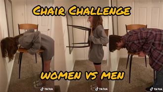 女生才做得到？網掀「椅子挑戰」熱潮