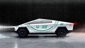 ▲杜拜警隊宣布添購特斯拉Cybertruck（圖／翻攝杜拜警隊推特）