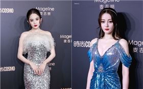 大陸女星迪麗熱巴與古力娜扎，林允和少女時代潤娥，都被主持人朱丹念錯名字（翻攝自微博）