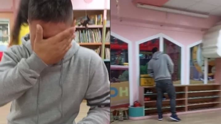 送兒第一天上學…真情父淚灑幼稚園