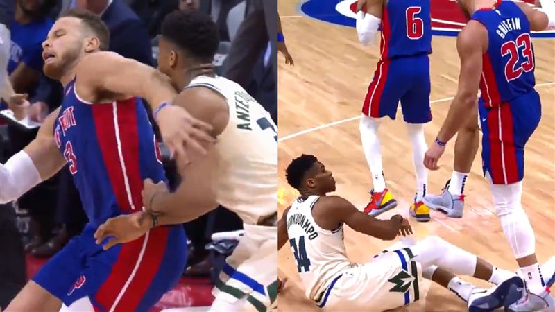 NBA／怒！幹籃哥肘擊、跨越字母哥