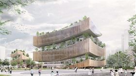 桃園市立圖書總館興建工程推出視覺模型展示，完工後將成為文化新地標（圖／資料照）