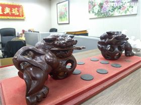 江柏樂風水小物。（圖／記者陳韋帆攝影）