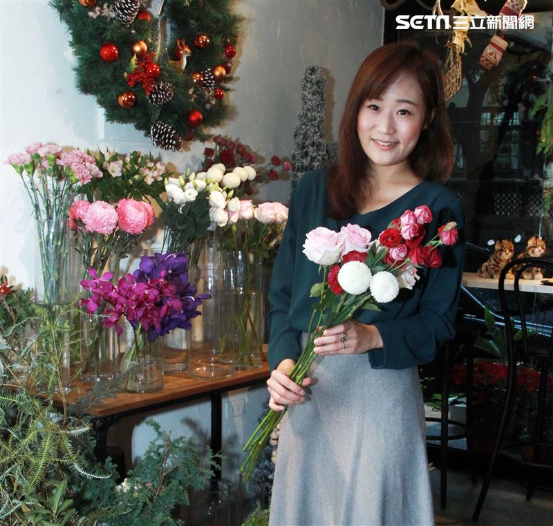 李宛儒的禮洋花苑「夢與撲克」。（記者邱榮吉/攝影）