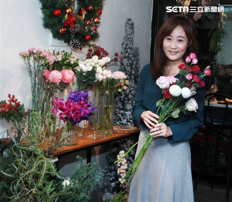 李宛儒的禮洋花苑「夢與撲克」。（記者邱榮吉/攝影）