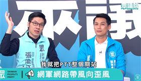 鄉民小心！民眾黨候選人提「關站」　同黨PTT名人傻眼
張渝江,吳達偉,神龍Z9（圖／翻攝自民眾之聲 YouTube）