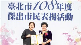 台北市,民政局,傑出市民,陳春子,銀髮族健康(圖/台北市民政局提供)中央社