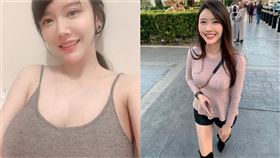 正妹露豪乳！乾完「純白液體」甜笑…神出本尊是表特版女神（圖／翻攝自姚采辰IG）