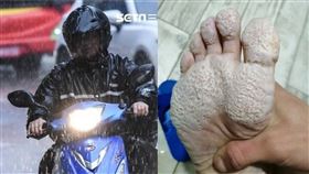 （合成圖／翻攝自爆廢公社、資料照）腳底板,蒸蛋,足蹠蠹蝕症