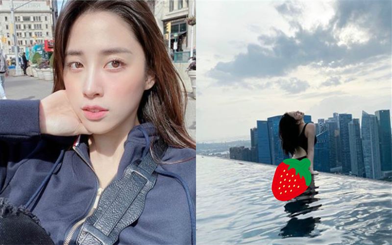 蜜桃臀泳裝辣翻！藏亮點歐陽妮妮認了