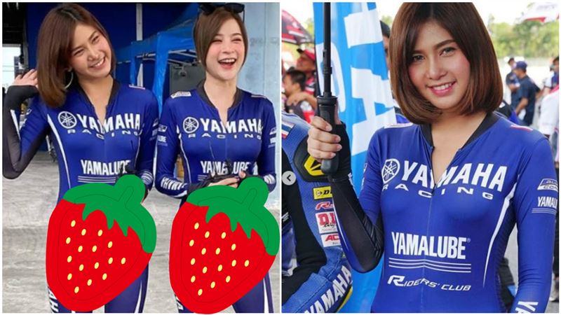 甜美車模穿太緊！下身「透光」險炸毛