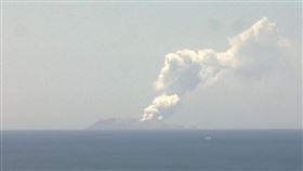 紐西蘭白島火山9日突然爆發。當地市長表示，他當心火山爆發造成人員「傷亡」。（圖取自twitter.com/geonet）