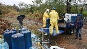 鳳山溪旁非法棄置有害廢酸　竹縣檢警聯