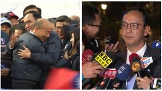 被問韓國瑜競選新策略！朱立倫竟嘆氣