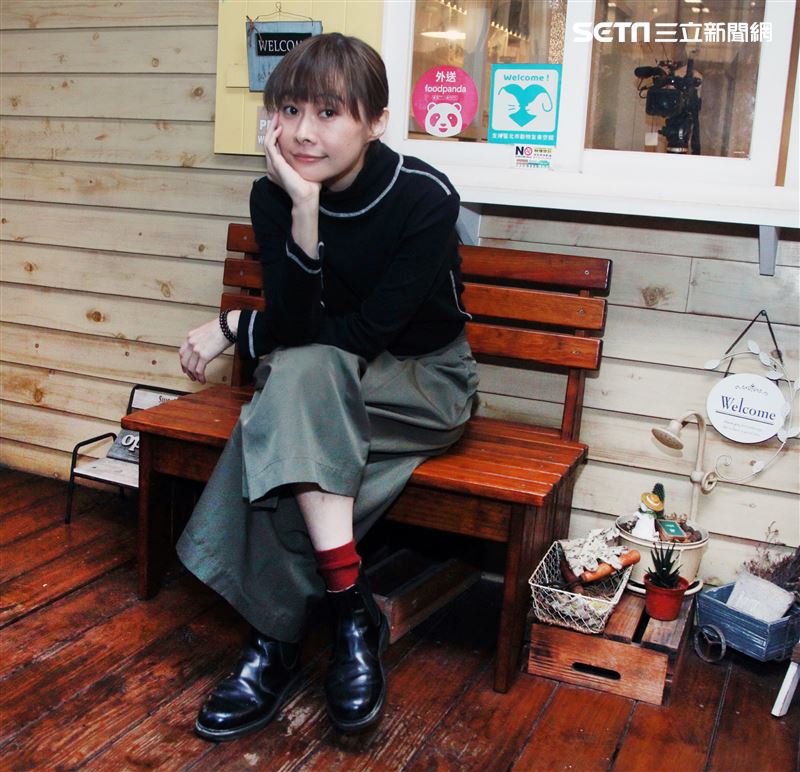 鄭宜農三立新聞網專訪。（記者邱榮吉/攝影）