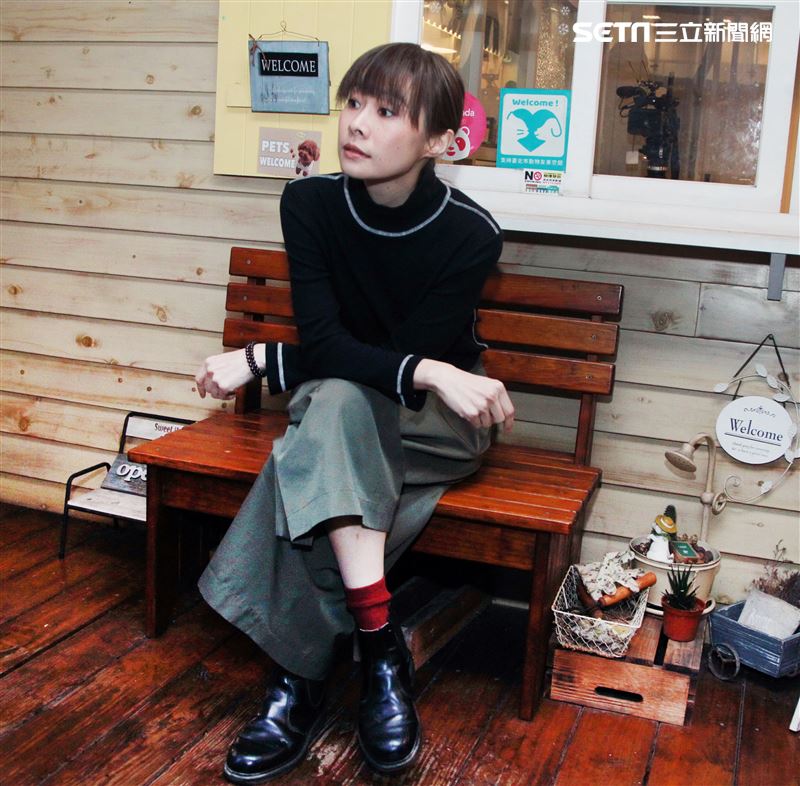 鄭宜農三立新聞網專訪。（記者邱榮吉/攝影）