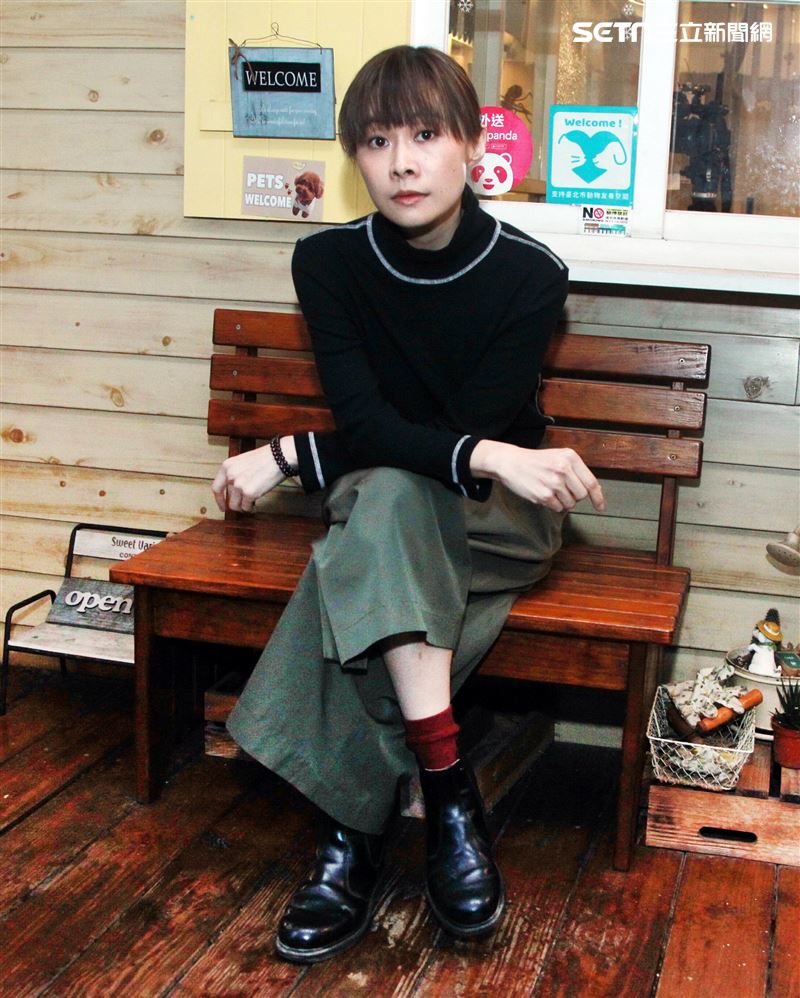 鄭宜農三立新聞網專訪。（記者邱榮吉/攝影）