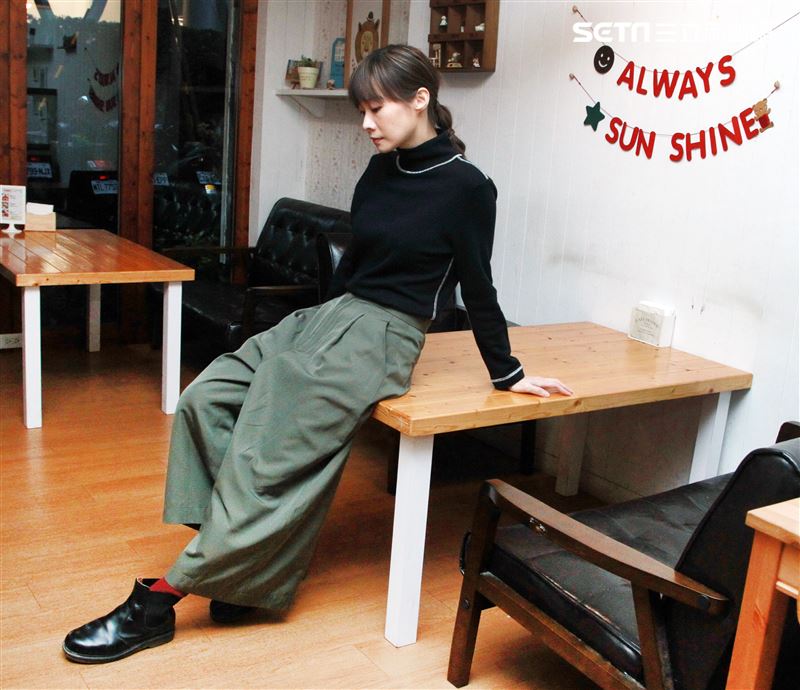 鄭宜農三立新聞網專訪。（記者邱榮吉/攝影）