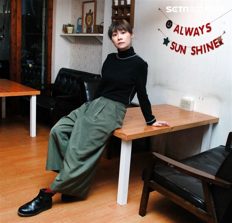 鄭宜農三立新聞網專訪。（記者邱榮吉/攝影）