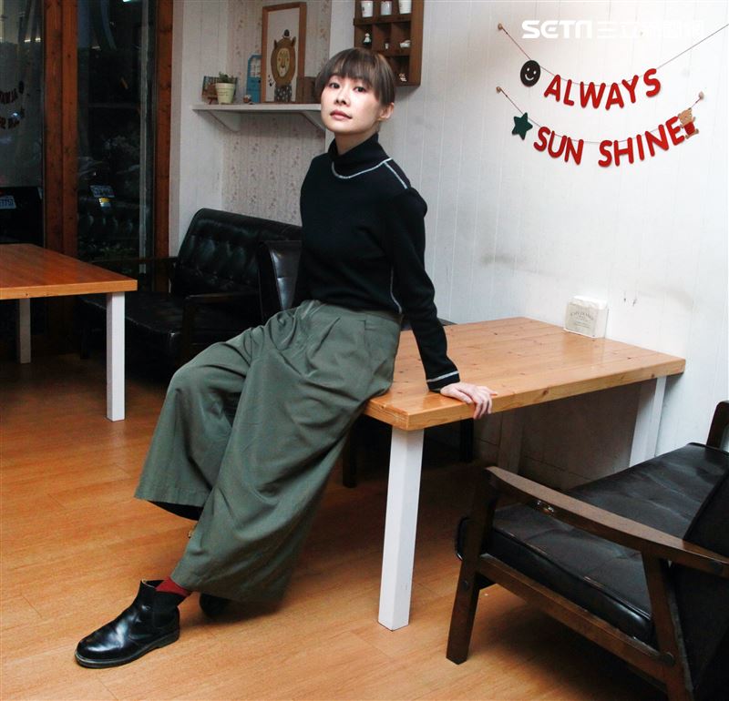 鄭宜農三立新聞網專訪。（記者邱榮吉/攝影）