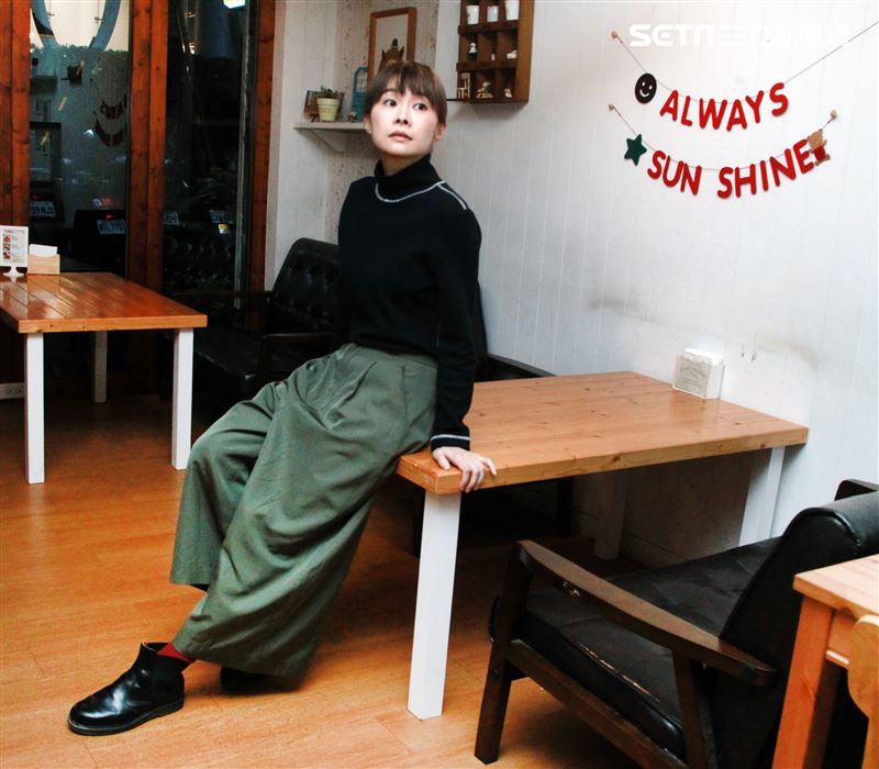 鄭宜農三立新聞網專訪。（記者邱榮吉/攝影）