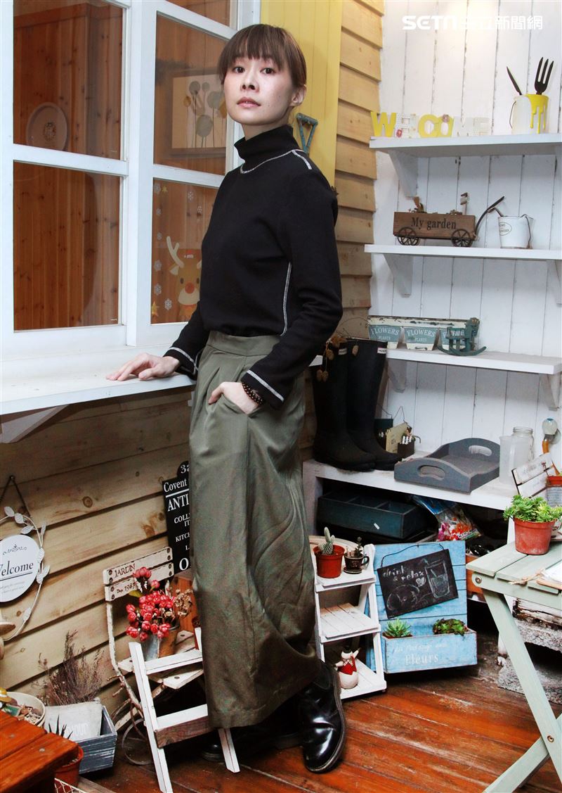 鄭宜農三立新聞網專訪。（記者邱榮吉/攝影）