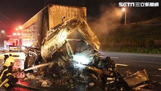 國道1北上車禍！2歲童、母燒成焦屍