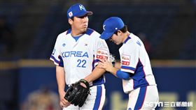 ▲12強韓國隊金賢洙激勵隊友成功，韓國隊擊敗墨西哥，奪下奧運門票。（圖／記者王怡翔攝影）
