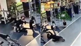 握推,健身,危險,槓鈴,手滑,砸中,腹部,重慶,健身房