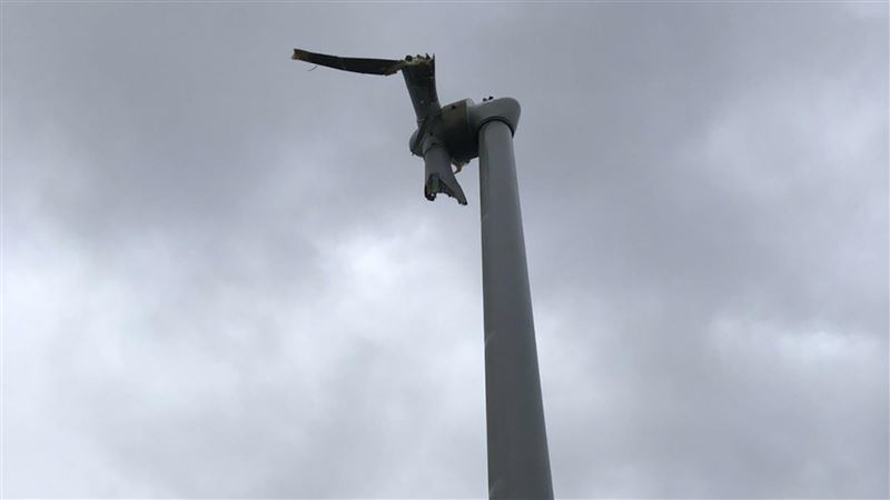 台中風機葉片遭吹斷　台電：屬個案