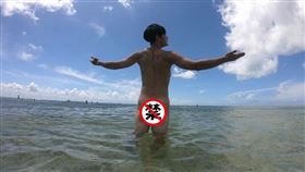 張勛傑,裸泳,加勒比海,胸肌。圖／八大提供