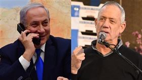 以色列總理尼坦雅胡（左）與主要對手甘茨（右）數天來相互中傷，兩人也一直未能在國會中取得執政多數。(翻攝自facebook)