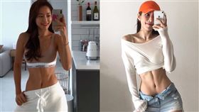 韓國瑜珈妹秀川字肌（圖／翻攝自IG babebani）

