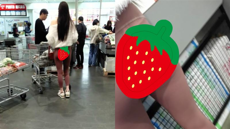 妹子逛好市多！緊身褲透T字　網看傻