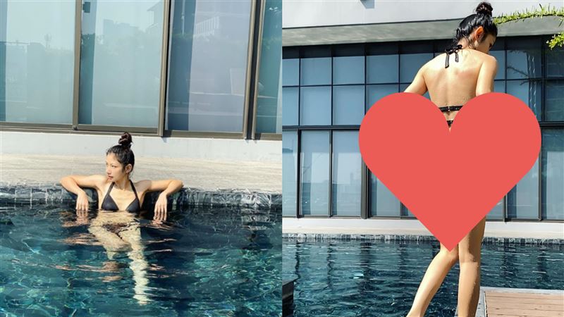 李千那深夜曬惹火辣照！比基尼炸美尻