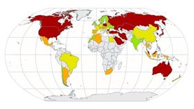 「氣候變遷績效指標」評估57個國家與歐洲聯盟的溫室氣體排放情況、再生能源占比以及氣候政策，瑞典名列前茅。（圖取自網頁climate-change-performance-index.org）
