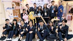 新竹市,光復中學,設計成果展,學生打造,積木堆疊櫃(圖/中央社)