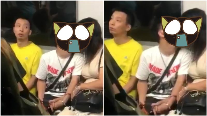 車廂舌吻餵食秀！鄰座哥一看超哀怨…