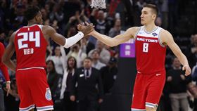 ▲柏格丹諾維奇（Bogdan Bogdanovic）投進逆轉三分。（圖／美聯社／達志影像）