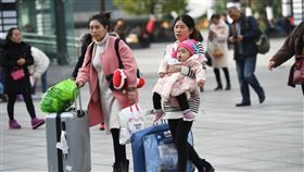 中國春運火車票開售中國大陸2020年春運火車票12日開始預售，全國鐵路預計發送旅客4.4億人次。圖為12月5日重慶北站廣場上的旅客。（中新社提供）中央社記者周慧盈北京傳真　108年12月12日