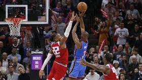 ▲保羅（Chris Paul）最後一擊失手，雷霆1分敗給國王。（圖／美聯社／達志影像）