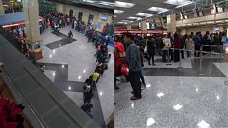 遠航停飛／機場退票潮　網籲別罵地勤