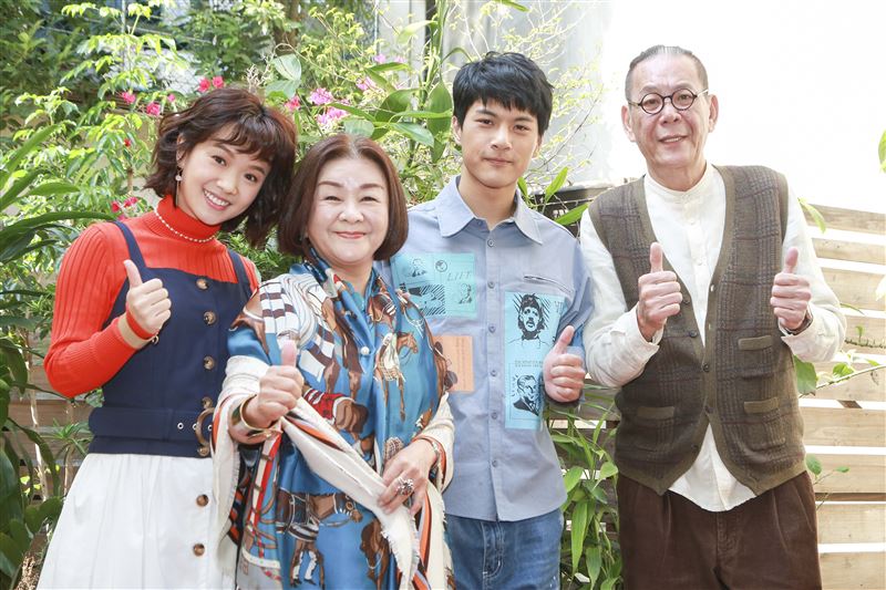 老姑婆的古董老菜單演員吳秀珠、龍劭華、李冠毅、嚴正嵐。（圖／記者林士傑攝影）