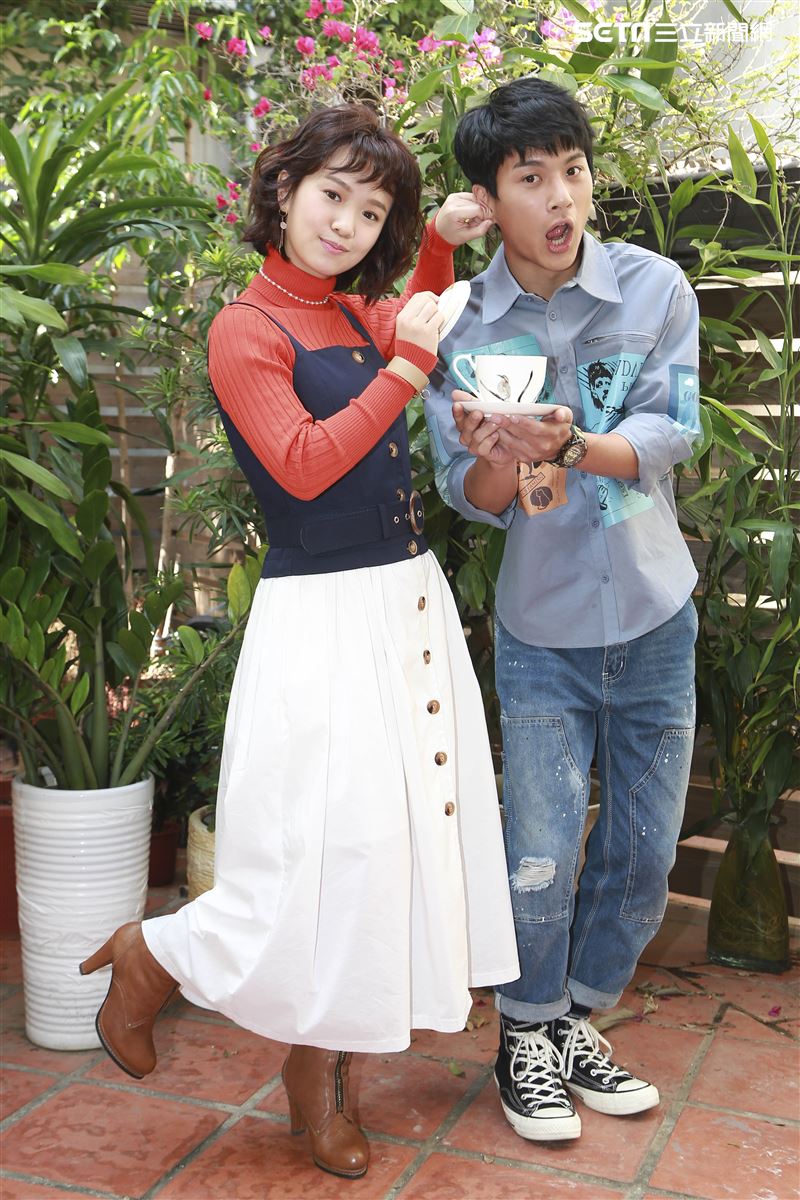 老姑婆的古董老菜單演員李冠毅、嚴正嵐。（圖／記者林士傑攝影）